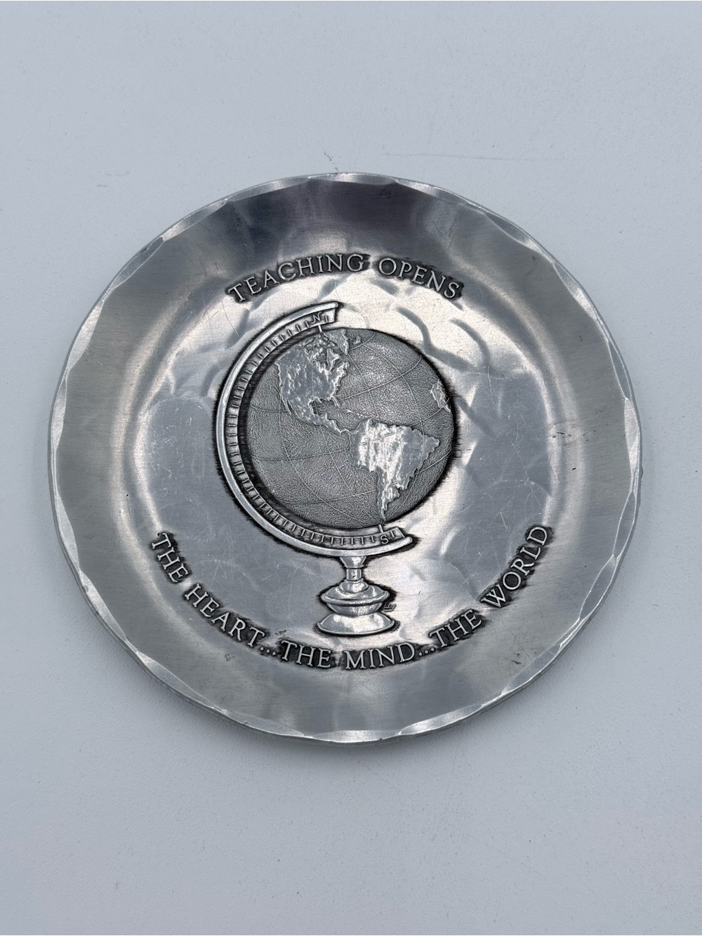 Vintage Wendell August Forge Aluminum Coaster Teacher Gift - Excellent